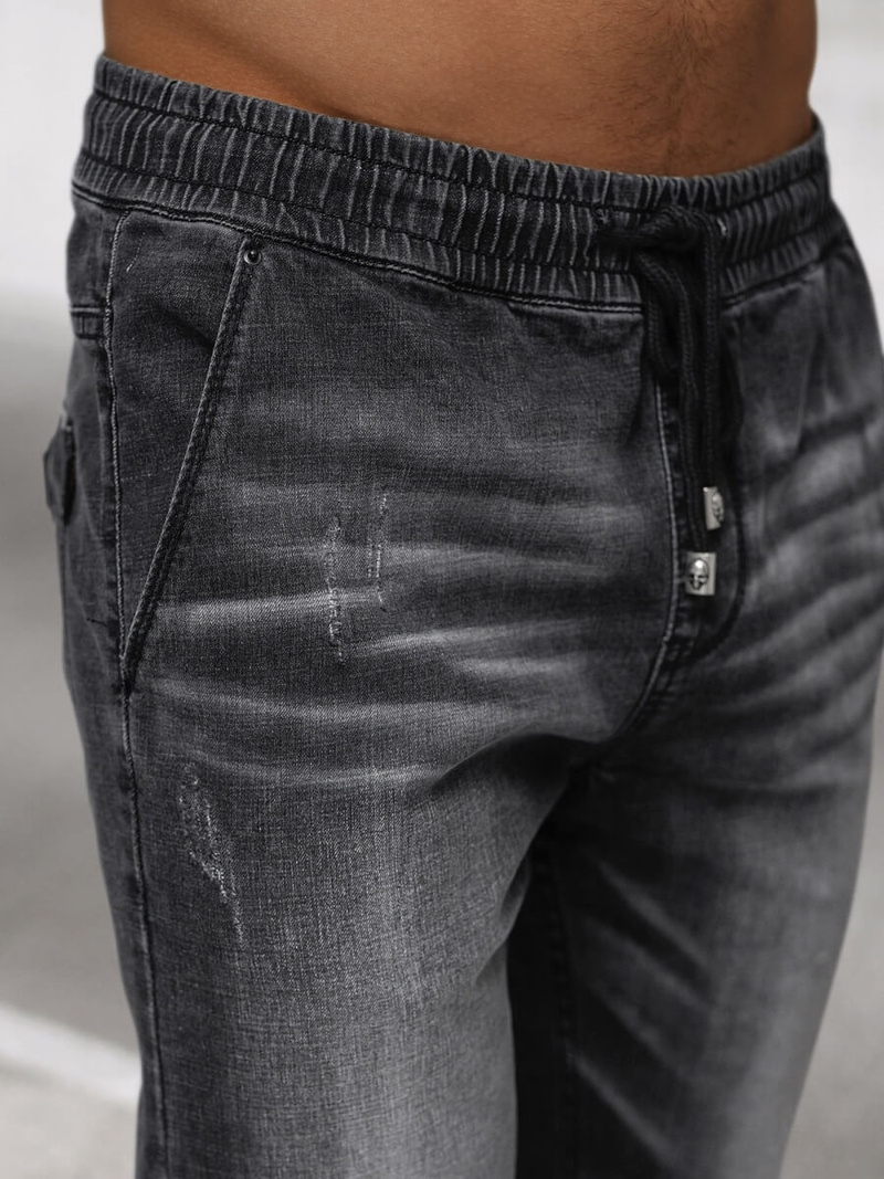 Juodai vvyriški jogger džinsai OZONEE NB/MP0135N