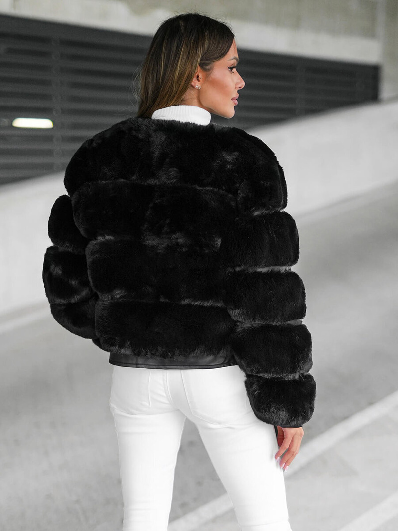 Juoda moteriška striukė OZONEE JS/11Z8080Z