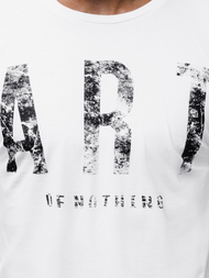 Balti vyriški marškinėliai ilgomis rankovėmis OZONEE O/1292Z