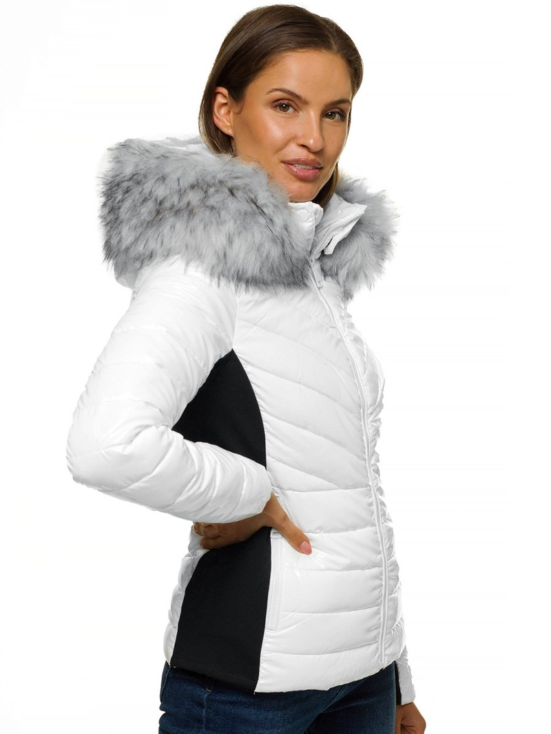 Balta moteriška striukė OZONEE O/DK059/28