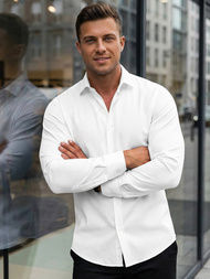 Balti vyriški marškiniai OZONEE V/V189