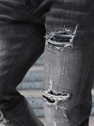 Juodai vyriški džinsai OZONEE NB/MP0075N