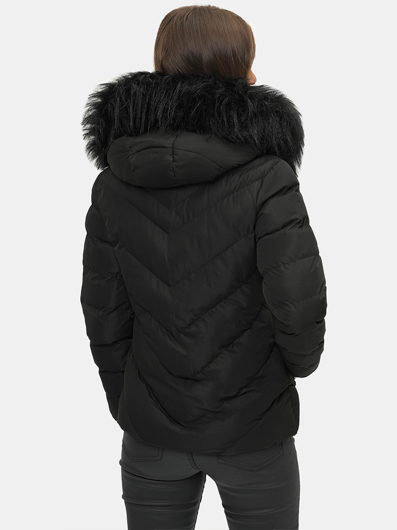 Juoda moteriška žieminė striukė OZONEE JS/M727/392