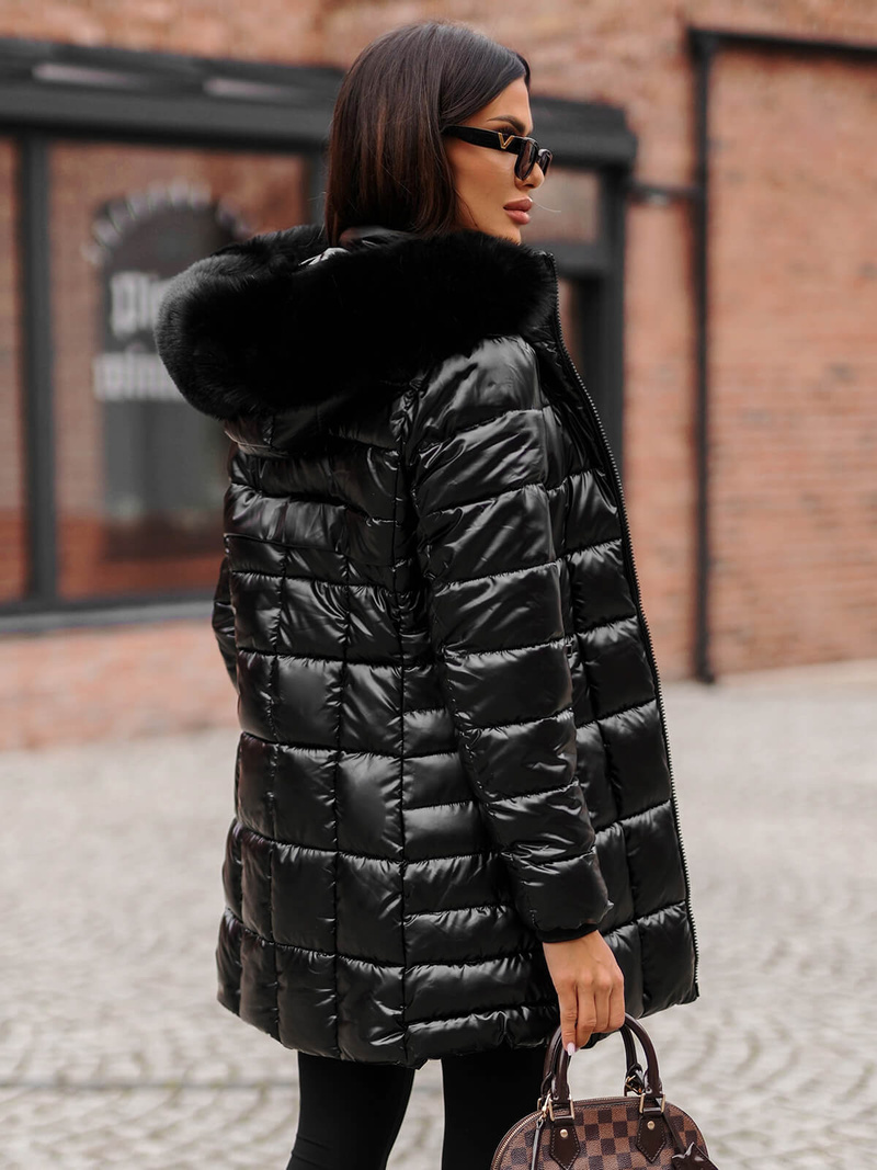 Juoda moteriška striukė OZONEE JS/16M9120/392Z