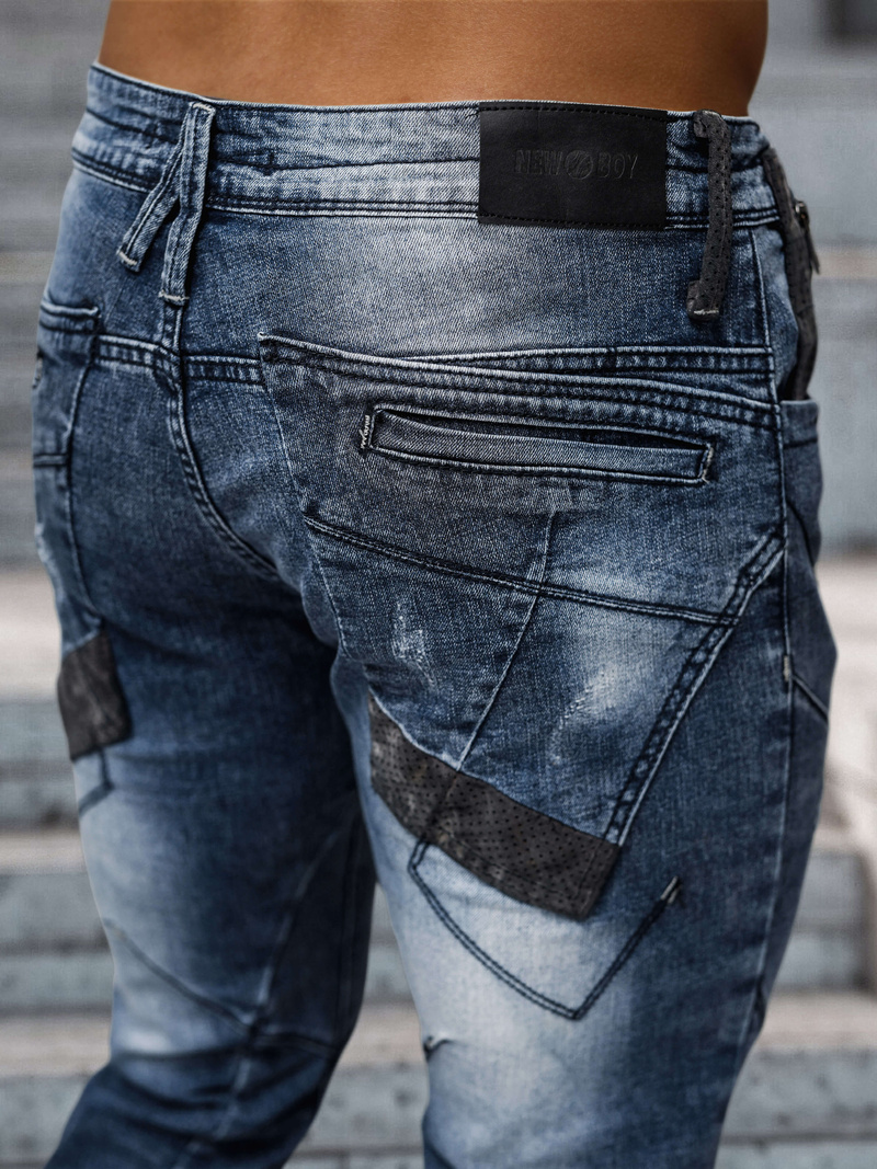 Mėlyni vyriški džinsai OZONEE NB/MP0045B