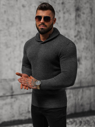 Grafitinis vyriškas megztinis OZONEE NB/MM6018/3Z