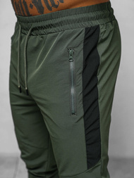 Rusvai žalsvos Vyriškos Chino Kelnės OZONEE O/DC468