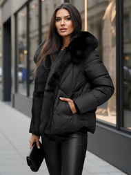 Juoda moteriška striukė OZONEE O/16M9179/392