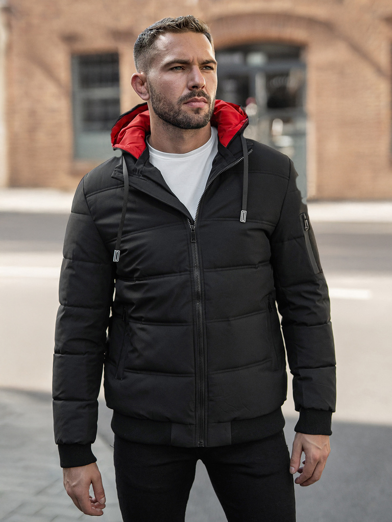 Juoda vyriška striukė OZONEE JS/31M5003Z