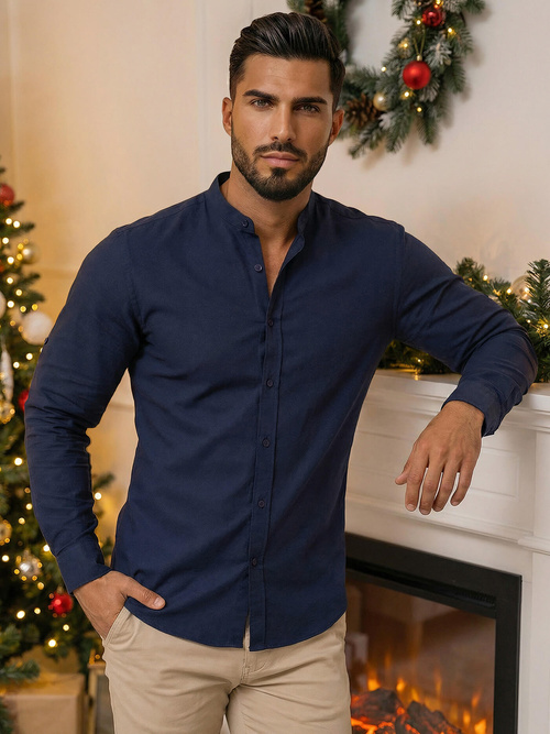 Granatinė vyriški marškiniai OZONEE O/V69Z