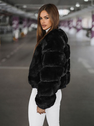 Juoda moteriška striukė OZONEE JS/11Z8080Z