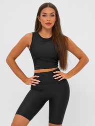 Juoda moteriška sportinė liemenėlė OZONEE JS/17K596/3