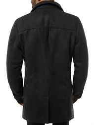 Juodas vyriškas paltas OZONEE N/5922Z 