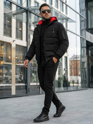 Juoda vyriška striukė OZONEE JS/31M5003Z