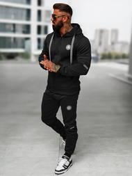 Juodas vyriškas sportinis kostiumas OZONEE O/LN11887