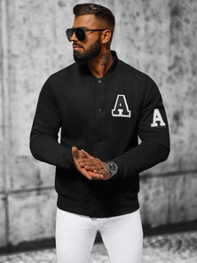 Juodas vyriškas džemperis OZONEE NB/MF2020