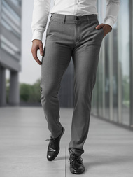 Tamsiai-pilkos vyriškos chino kelnės OZONEE V/6545