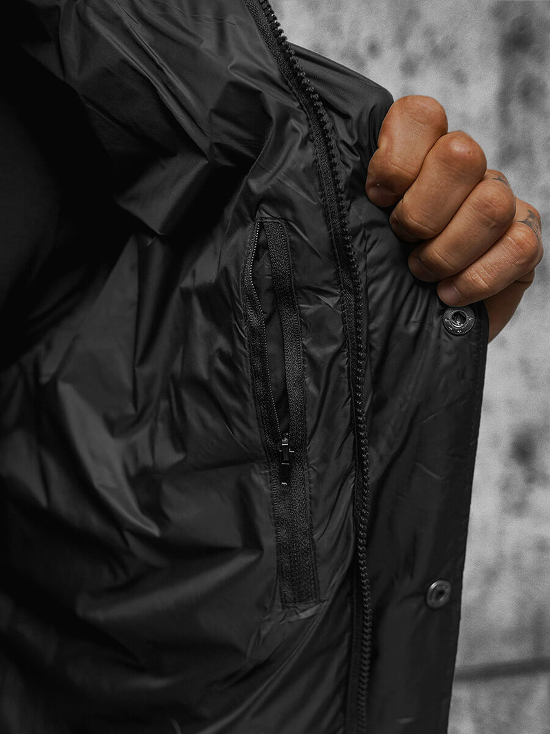 Juoda vyriška striukė OZONEE JS/5M3102/392