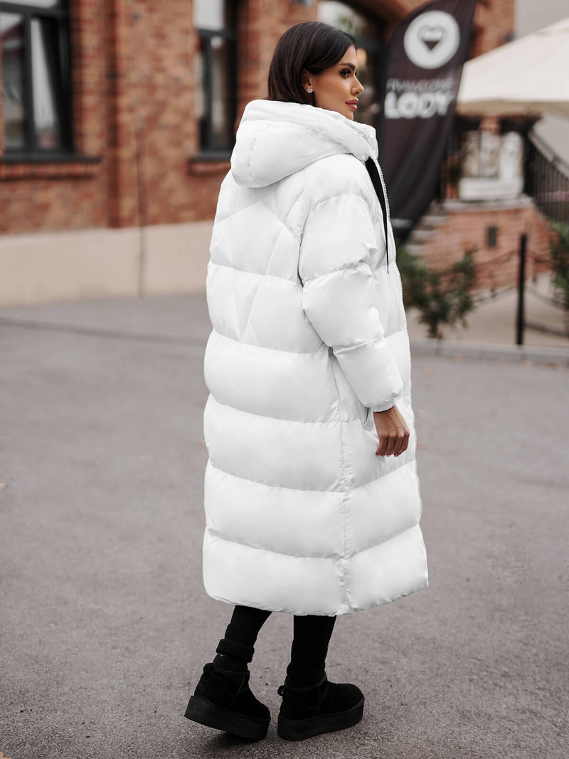 Baltas moteriška striukė OZONEE JS/5M3163/281Z