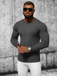 Grafitinis vyriškas megztinis OZONEE NB/MMB602/3Z