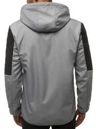 Pilka vyriška softshelte striukė OZONEE JS/KS2214