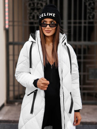 Baltas moteriška striukė OZONEE JS/5M3168/281Z