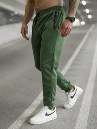 Rusvai žalsvos vyriškos sportinės kelnės OZONEE JS/17K1998/29