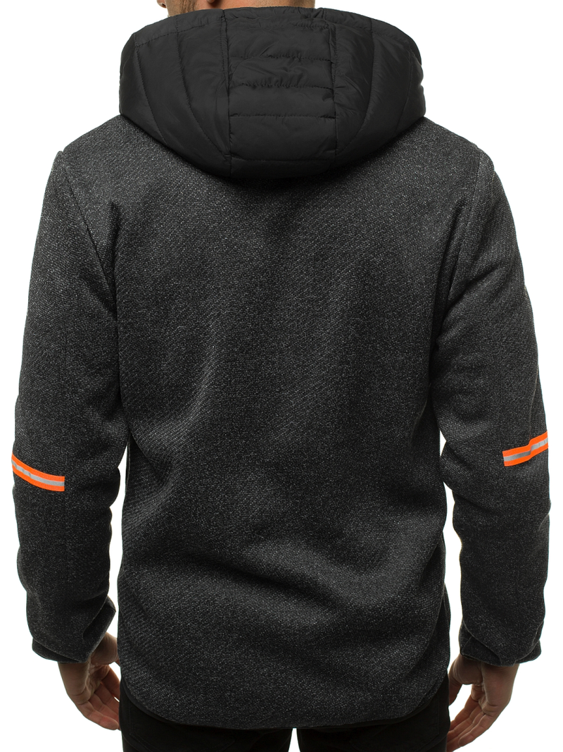 Juoda vyriška striukė OZONEE JS/KS2157