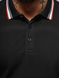 Juodi vyriški polo marškinėliai OZONEE O/DA719