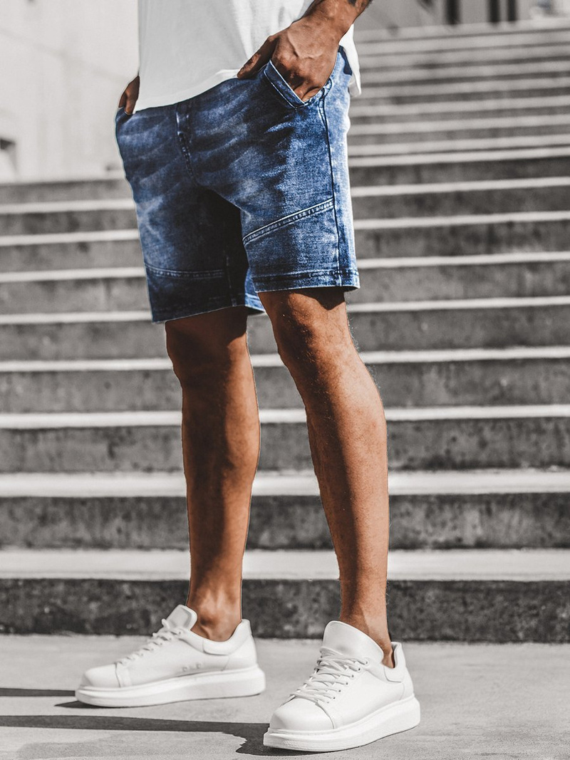 Mėlyni Vyriški džinso šortai OZONEE JS/KK116