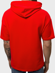 Raudona vyriškas džemperis su gobtuvu OZONEE B/20402010