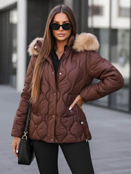 Šokoladas moteriška striukė OZONEE JS/5M3226/158Z