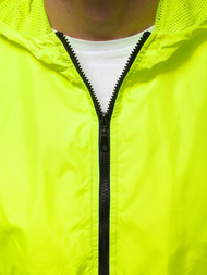 Pereinamojo laikotarpio geltonai-neoninis vyriška striukė OZONEE MACH/5001K