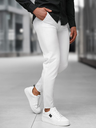  Baltos vyriškos chino kelnės OZONEE DJ/5526Z