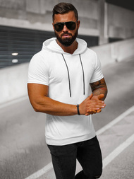 Baltas vyriški marškinėliai OZONEE JS/8T955/1