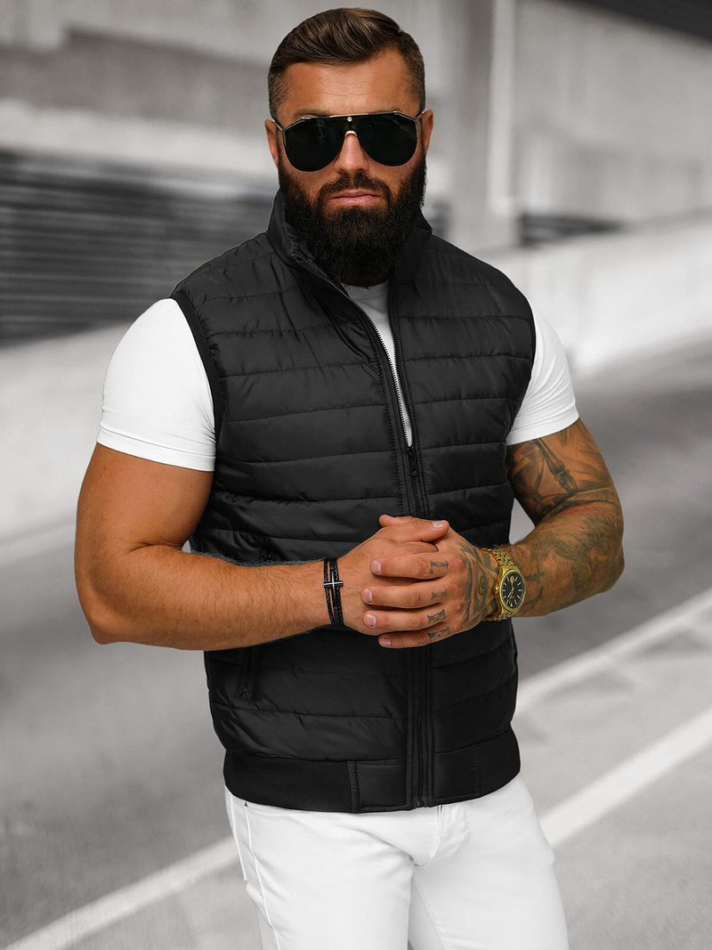 Juodi vyriška liemenė OZONEE JS/MY77Z