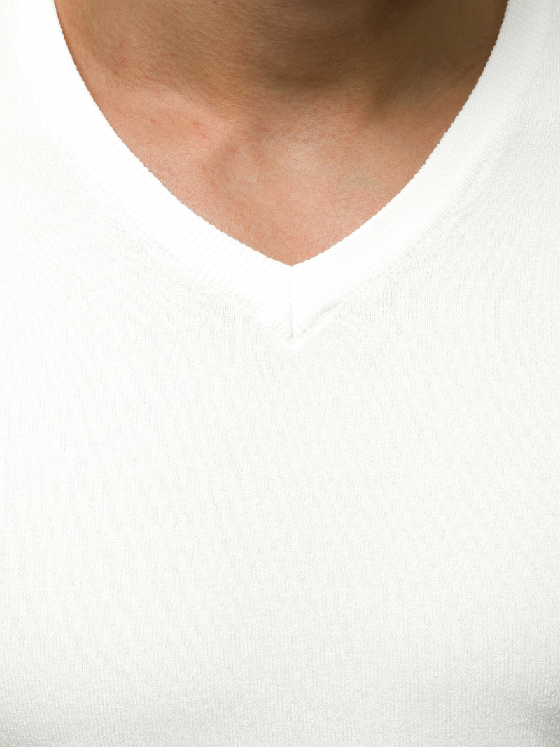 Baltas vyriškas megztinis OZONEE TMK/YY03/2