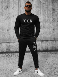 Juodas vyriškas sportinis kostiumas OZONEE 20