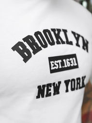 Baltas vyriški marškinėliai OZONEE NB/MT3134