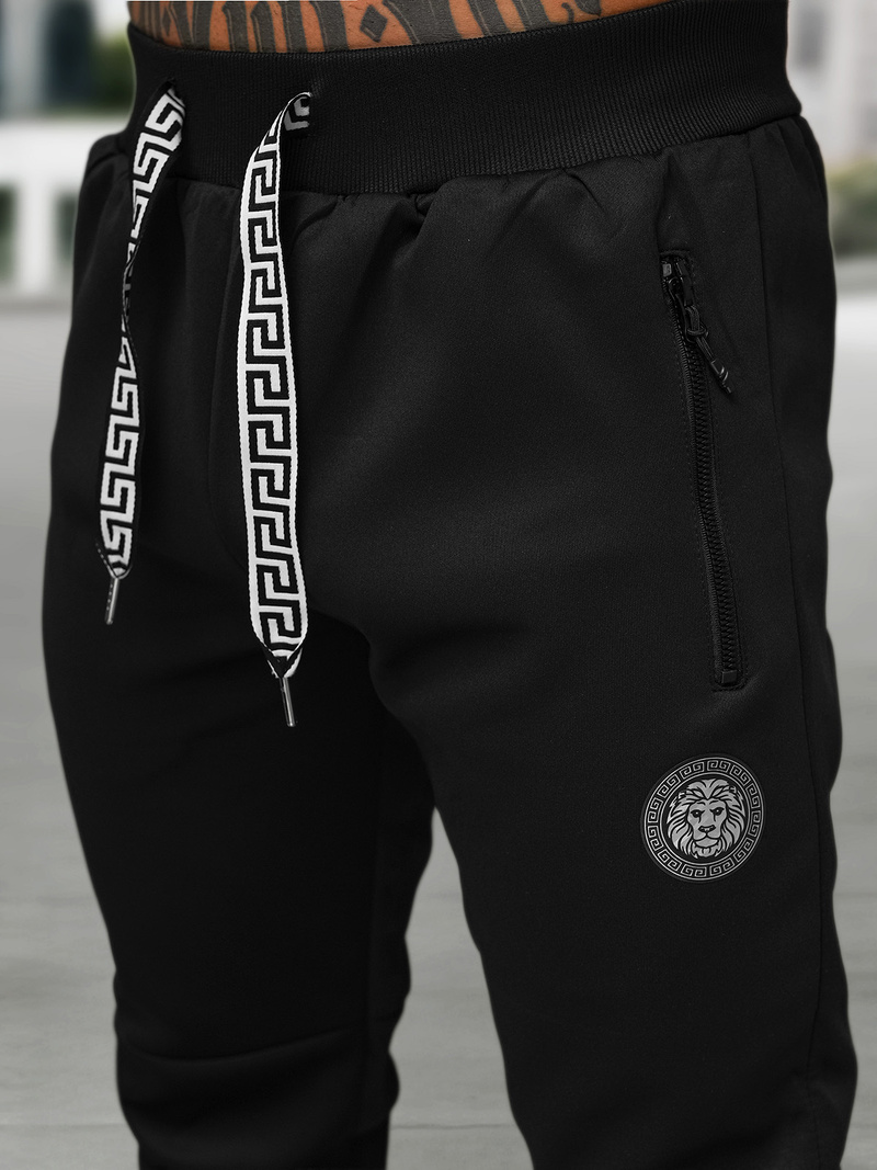 Juodas vyriškas sportinis kostiumas OZONEE O/LN11887