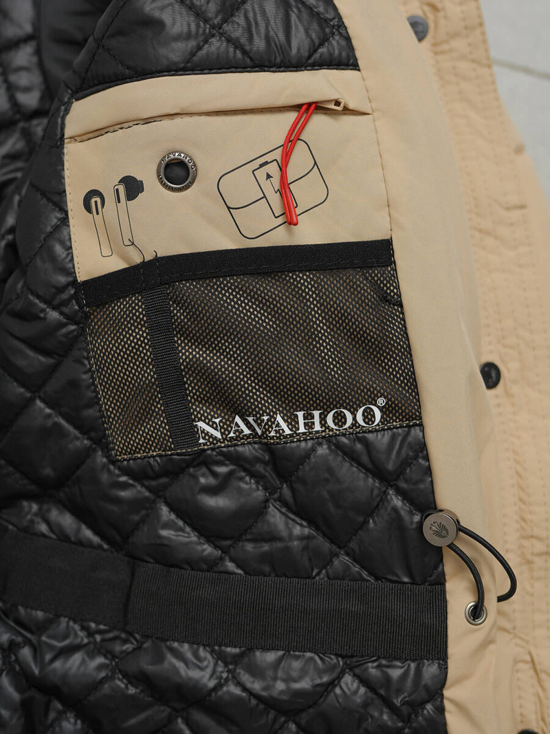 Smėlinis moteriška striukė OZONEE O/W377Z