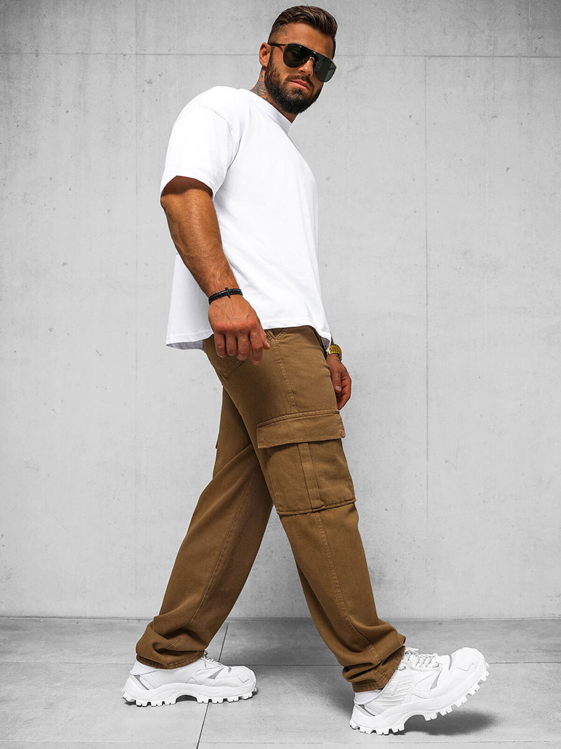 Ruda Vyriškos Kelnės OZONEE DO/4001