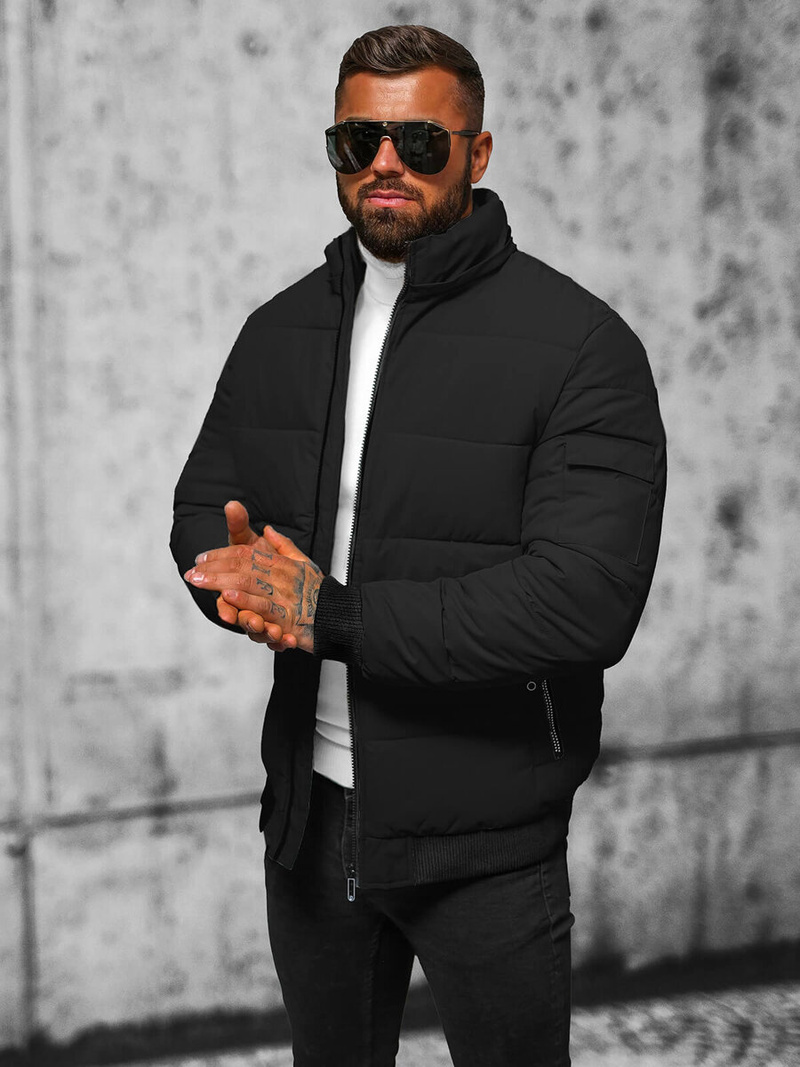 Juoda vyriška striukė OZONEE JS/31M5006