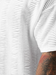 Balti vyriški marškinėliai OZONEE O/B1149