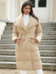 Smėlinė moteriška striukė OZONEE JS/M737/62Z