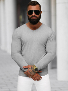 Pilkas vyriškas megztinis OZONEE NB/MMB601/2Z