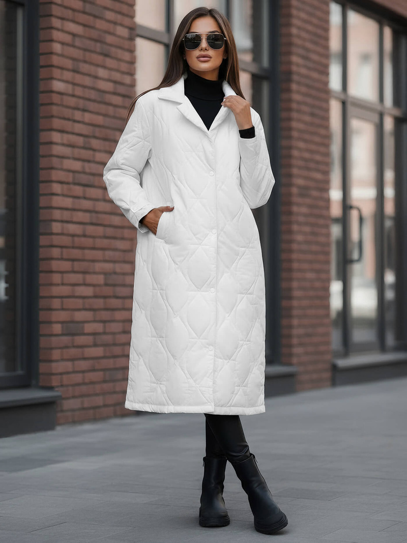 Baltas moteriška striukė OZONEE JS/5M3177/281Z