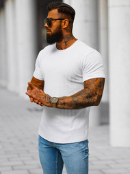 Baltas vyriški marškinėliai OZONEE O/7766T