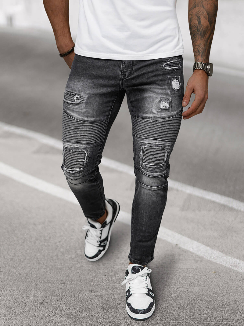 Juoda vyriški džinsai OZONEE NB/MP0142N