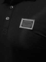 Juodi vyriški polo marškinėliai OZONEE NB/MT3018Z